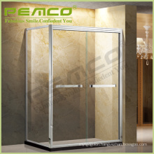 wholesale Hotel Bathroom Stainless Steel Frame Pivot self contained glass shower cubicles price